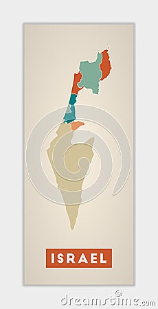 Israel poster. Vector Illustration