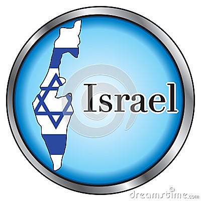 Israel Round Button Vector Illustration