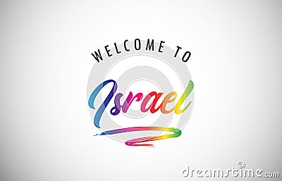 Welcome to Israel poster Vector Illustration