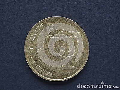 10 Israeli Agorot coin Stock Photo