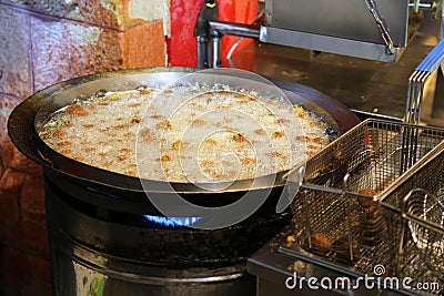 Israeli cuisine - fresh falafel Stock Photo