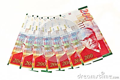 Israeli currency Stock Photo