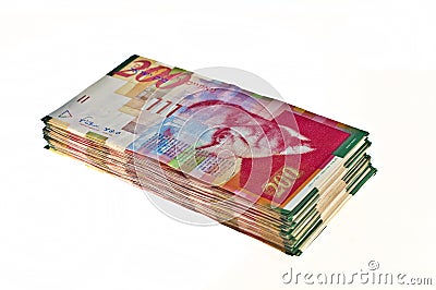 Israeli currency Stock Photo