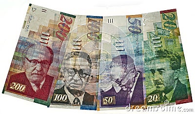 Israeli currency Stock Photo