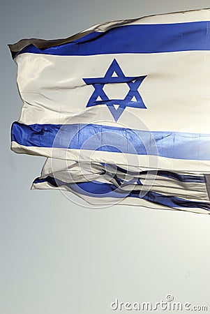 Israeli flag Stock Photo