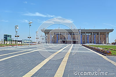 The Israeli parliament building in Jerusalem, Israel Editorial Stock Photo