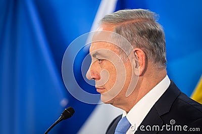 Israeli Prime Minister Benjamin Netanyahu Editorial Stock Photo