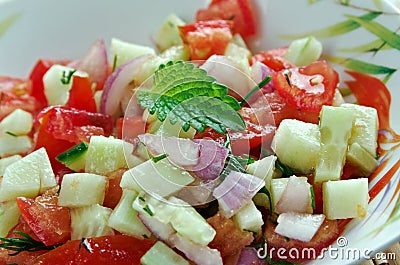 Israeli salad Stock Photo