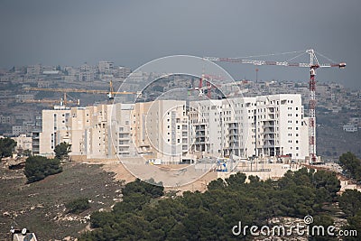 Israeli settlement in occupied Palestinian territory Editorial Stock Photo