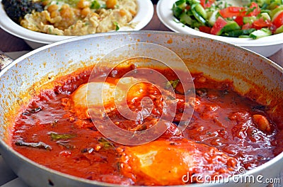 Israeli Shakshouka Stock Photo