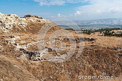 Israelite fortress at Beit She`an in Israel Stock Photo