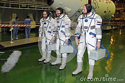 ISS 31 Crew Members Editorial Stock Photo