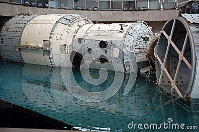 ISS Mockup is Descending Editorial Stock Photo