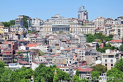 Istanbul aerial view to city Editorial Stock Photo