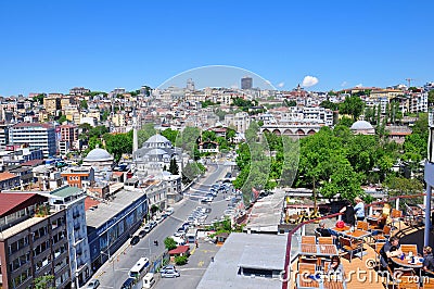 Istanbul aerial view to the city Editorial Stock Photo