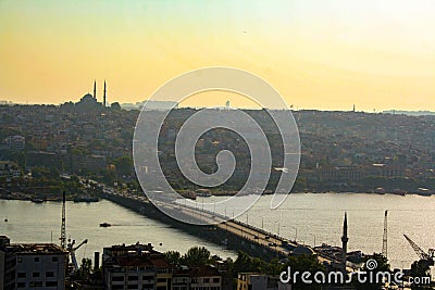 Istanbul cityscape Editorial Stock Photo