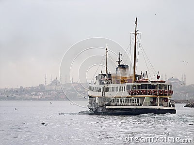 Istanbul Ferryboat Stock Photo