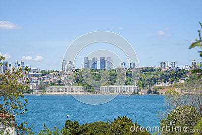Istanbul landscape, cityscape, city view of the European part of the city Stock Photo