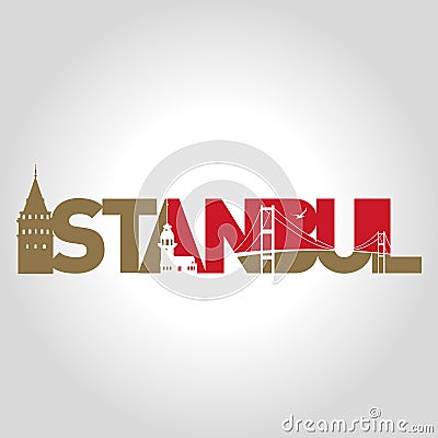 istanbul logo, icon and symbol vector illustration Vector Illustration