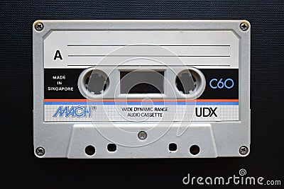 Old tape, old band, original branded Editorial Stock Photo