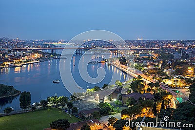 Istanbul by night Stock Photo