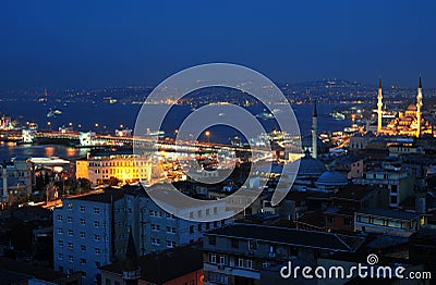 Istanbul night Stock Photo