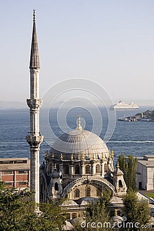Istanbul Nusretiye Cami Stock Photo