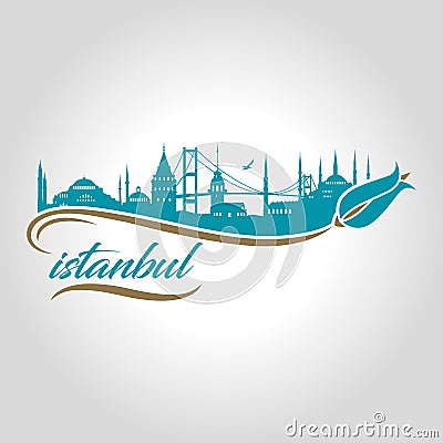 istanbul logo, icon and symbol vector illustration Vector Illustration