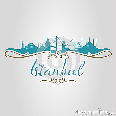istanbul logo, icon and symbol vector illustration Vector Illustration