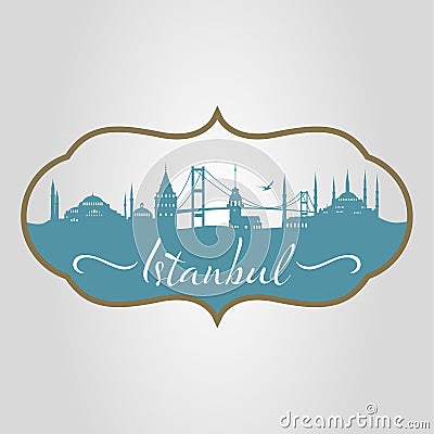 istanbul logo, icon and symbol vector illustration Vector Illustration