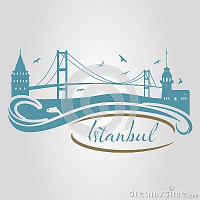 istanbul logo, icon and symbol vector illustration Vector Illustration