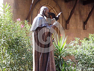 Istanbul statue of the priest in the church Stock Photo