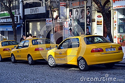 Istanbul taxi Editorial Stock Photo