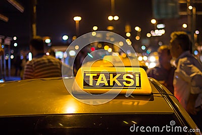 Istanbul taxi Editorial Stock Photo