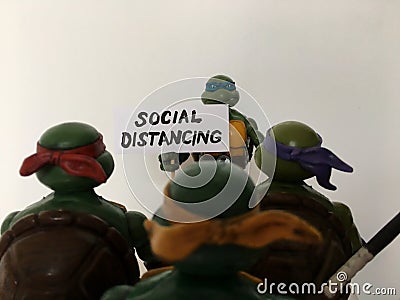 Social messages by TMNT Editorial Stock Photo