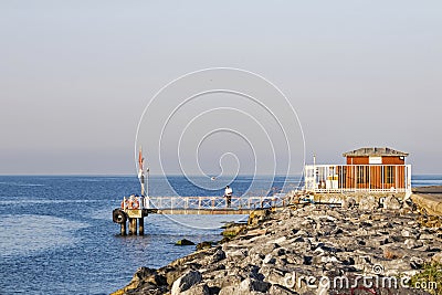 Seascape from cankurtaran sea side in istanbul Editorial Stock Photo