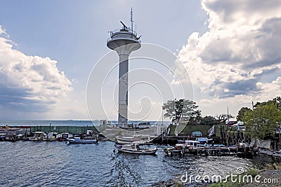 Seascape from cankurtaran sea side in istanbul Editorial Stock Photo