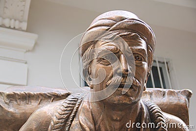 Fatih district - porter statue Editorial Stock Photo