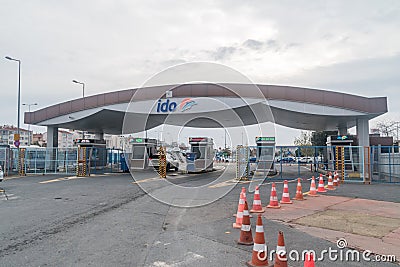 Terminal of Istanbul Fast Ferries (Istanbul Deniz Otobusleri Editorial Stock Photo