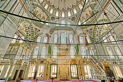 Istanbul Turkey. The Fatih Mosque Editorial Stock Photo