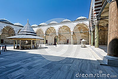 Istanbul Turkey. The Fatih Mosque Editorial Stock Photo