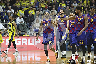 Fenerbahce Beko - Barcelona / 2019-20 EuroLeague Round 20 Game Editorial Stock Photo