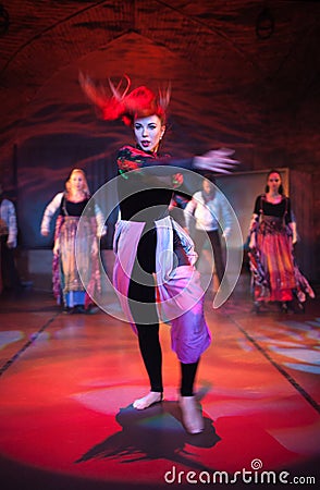 Oriental dance in Istanbul, Turkey Editorial Stock Photo