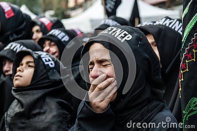 Shiite Muslims Gathered to Commemorate the Battle of Karbala Editorial Stock Photo