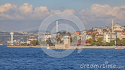 Maiden Tower Istanbul Turkey Editorial Stock Photo