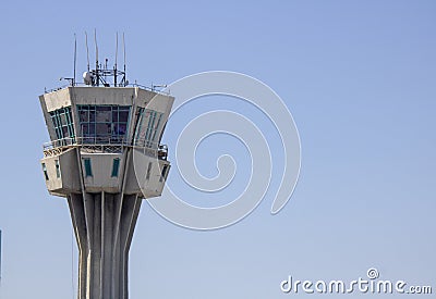 Istanbul, Turkey - September-18,2019: Ataturk Airport Old Flight Control Tower Editorial Stock Photo