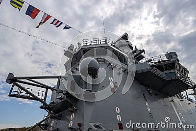 18-04 -2023 Istanbul-Turkey: TCG Anadolu, L 400, World's First SIHA Ship Editorial Stock Photo