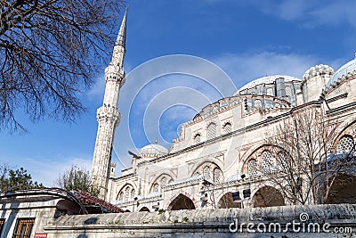 View of Sehzade Mosque, Fatih, Istanbul, Turkey. Editorial Stock Photo