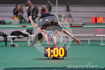 European Athletics Indoor Championships Test Races Editorial Stock Photo