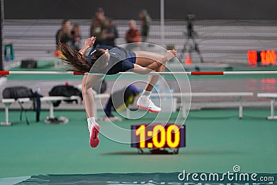 European Athletics Indoor Championships Test Races Editorial Stock Photo